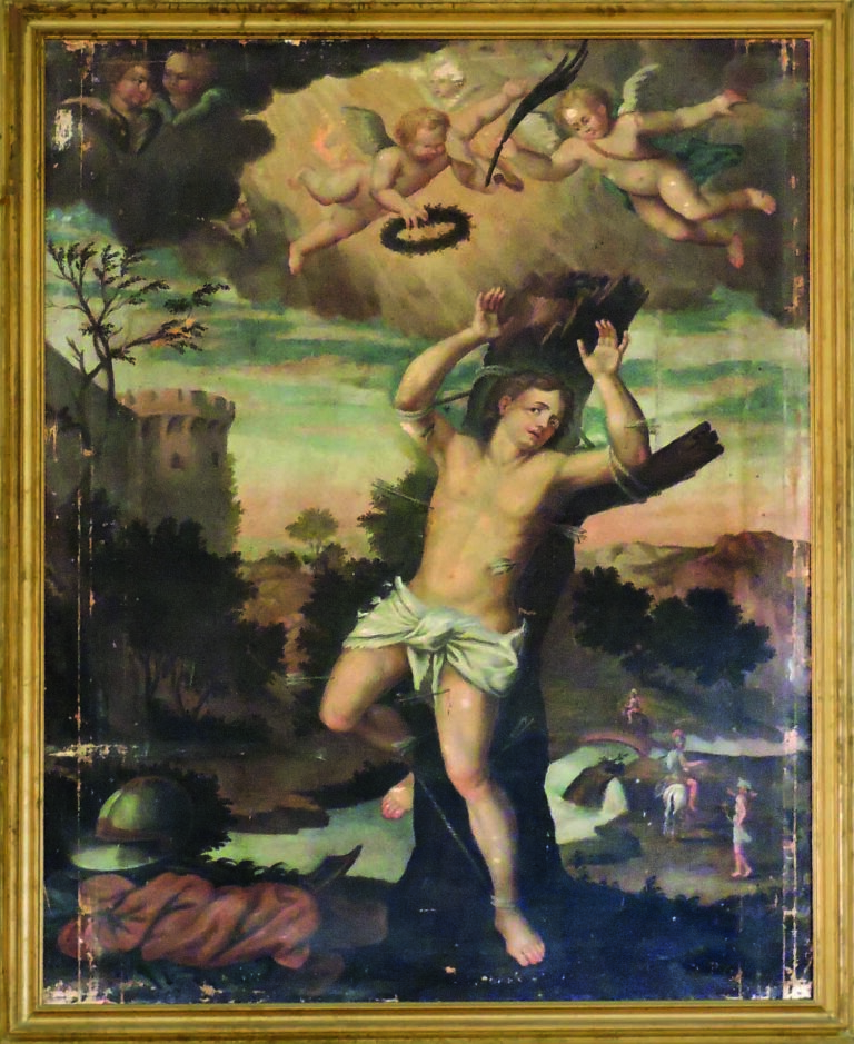 Martyrdom of St. Sebastian painting